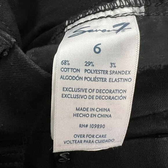 Seven7 Women’s Tummyless Skinny Jeans Black Size 6 - Picture 9 of 9
